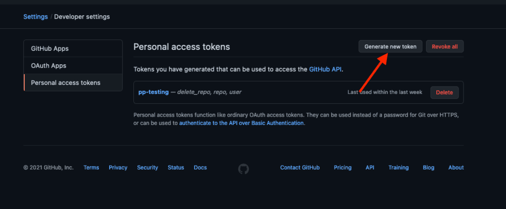 github access token