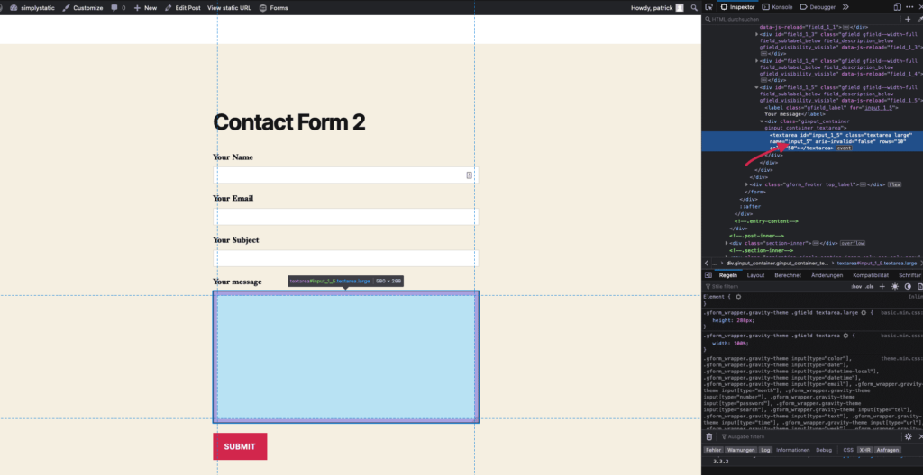 Set up forms 7