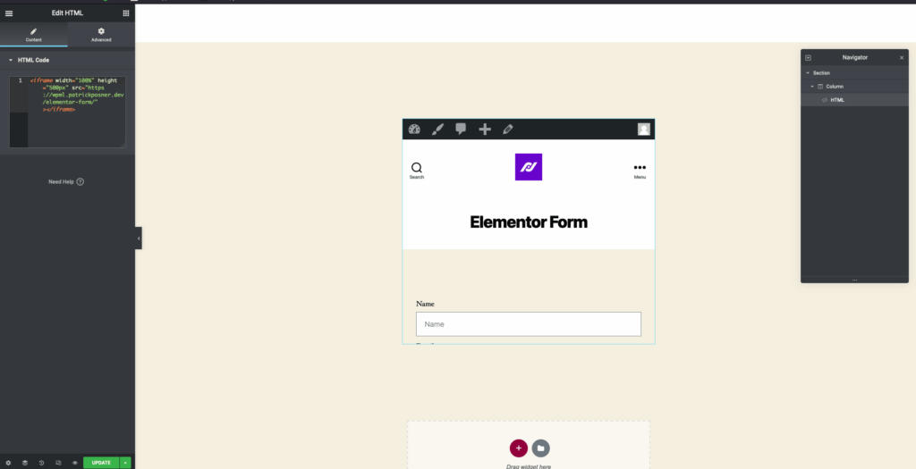 Using iFrames on your static website 5