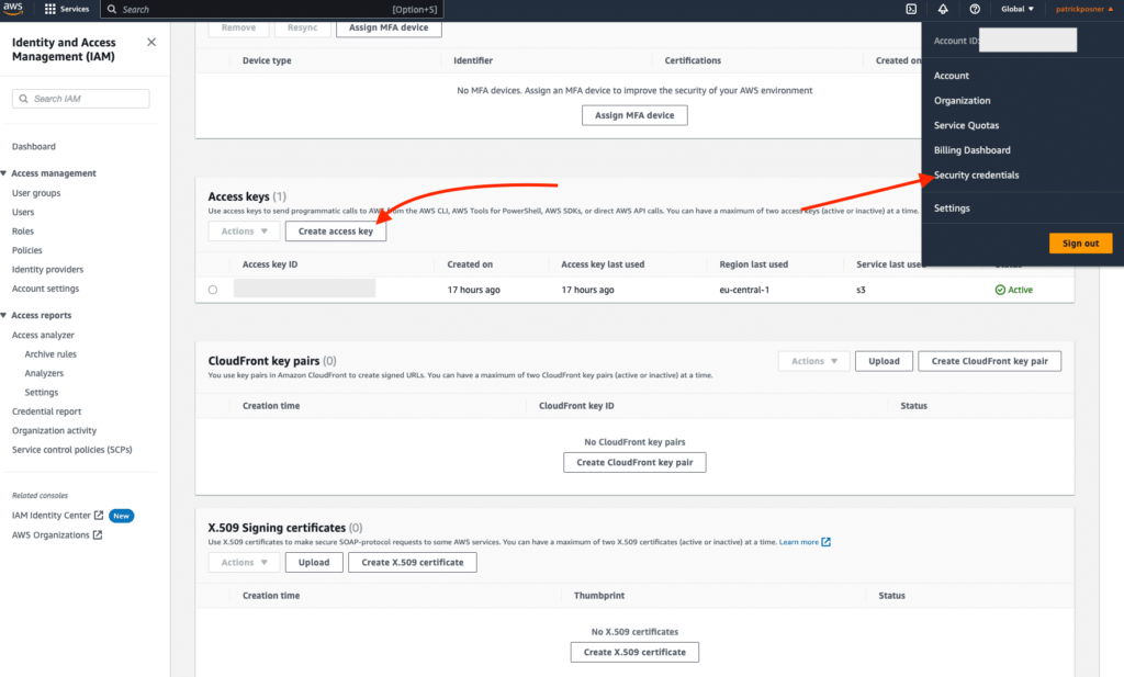 aws wordpress hosting api key