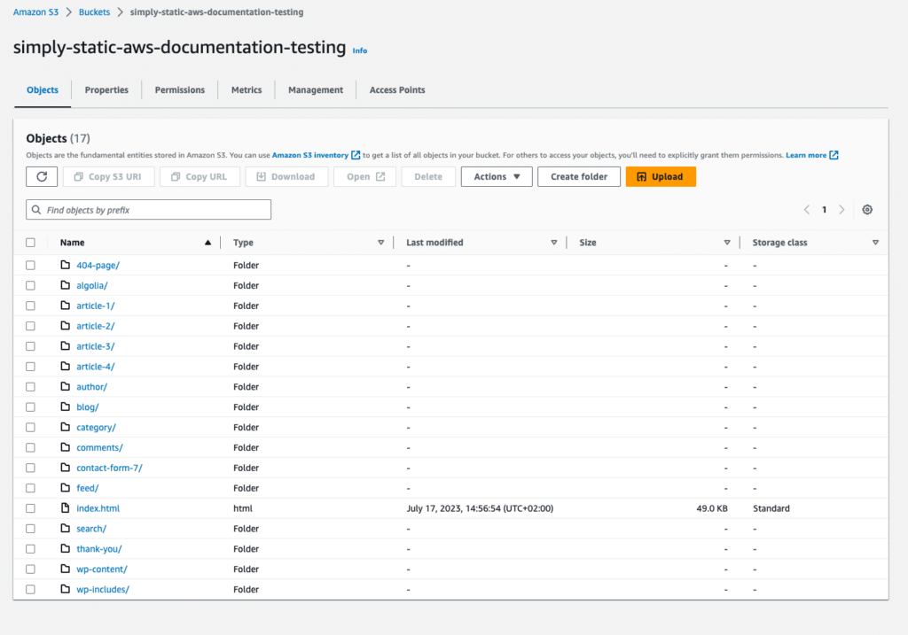 aws export