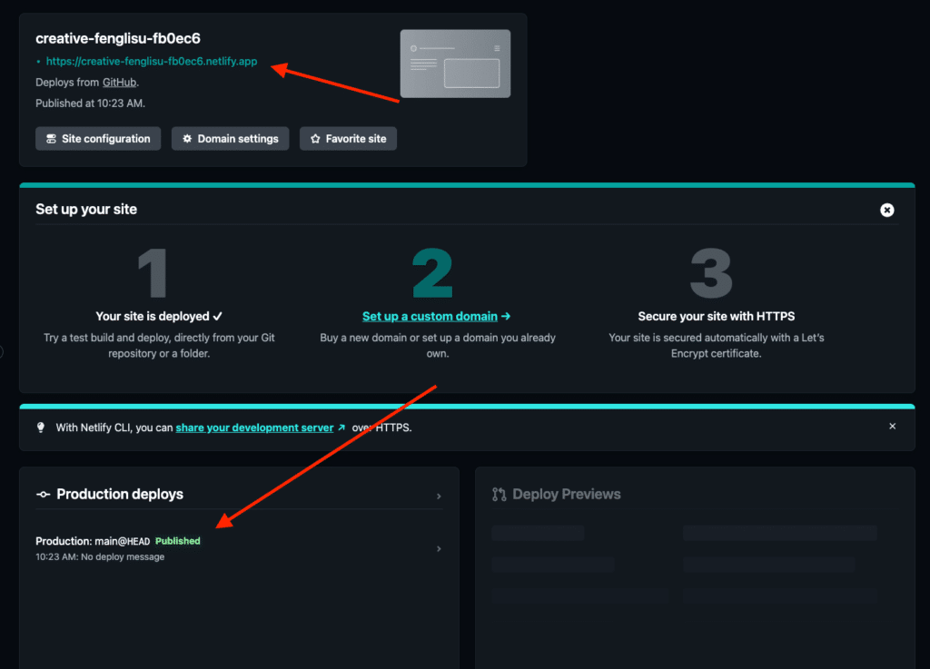 netlify domain