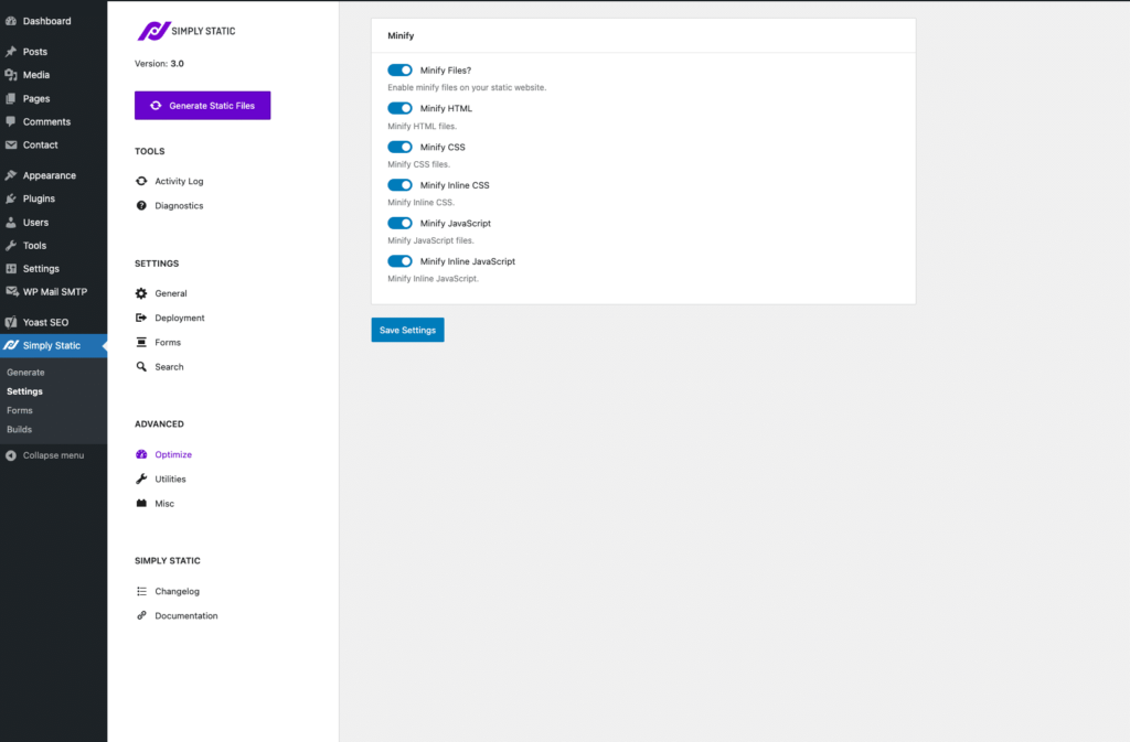 How to minify static files 2