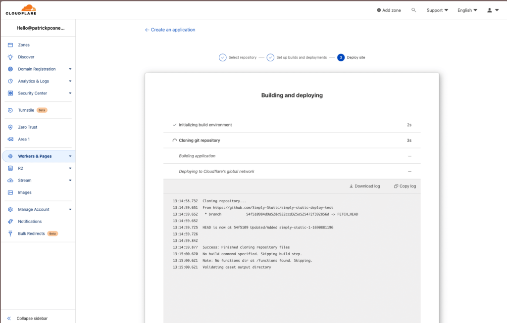 cloudflare pages wordpress deploy