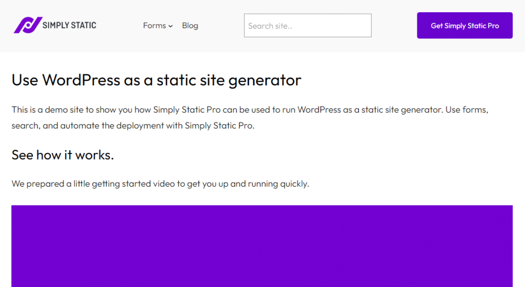 static wordpress simply static
