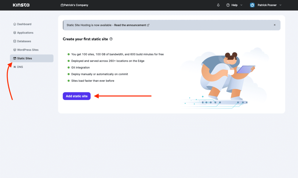 Deploy to Kinsta Static Site Hosting 5