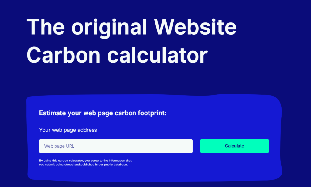 website carbon calculator