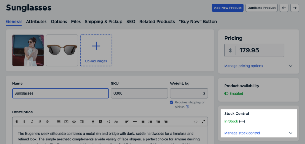 ecwid inventory management