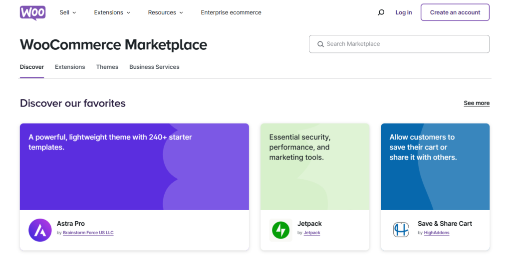 woocommerce marketplace