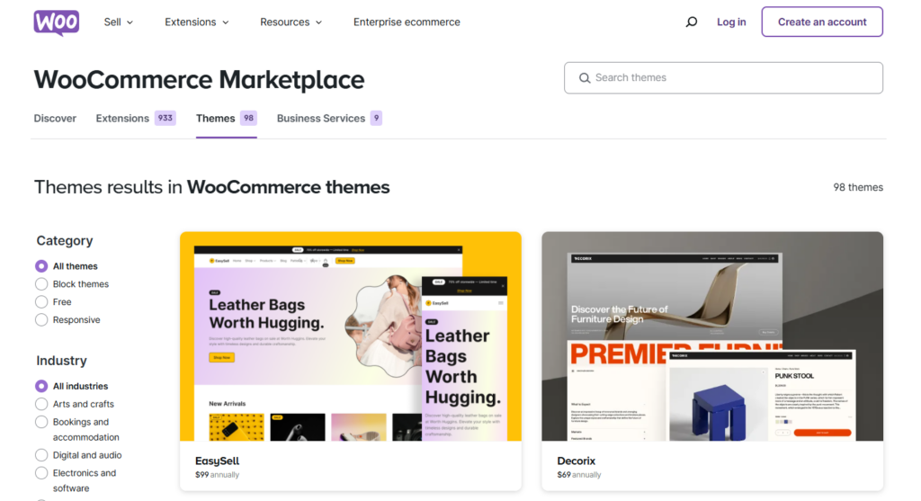 woocommerce themes