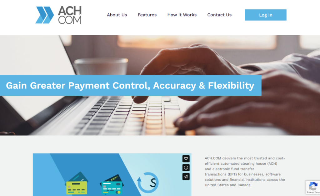 ACH static website