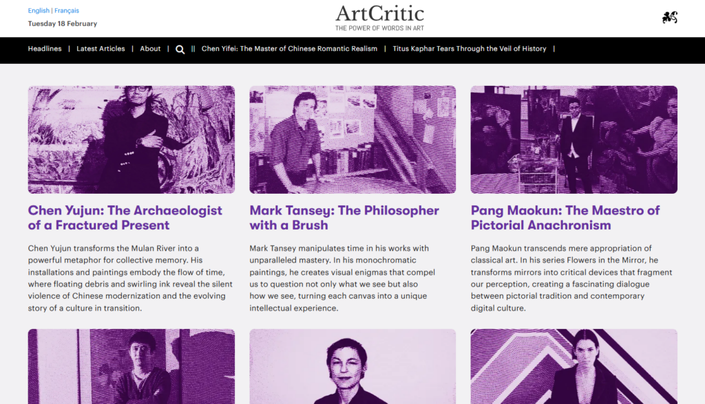 ArtCritic static website