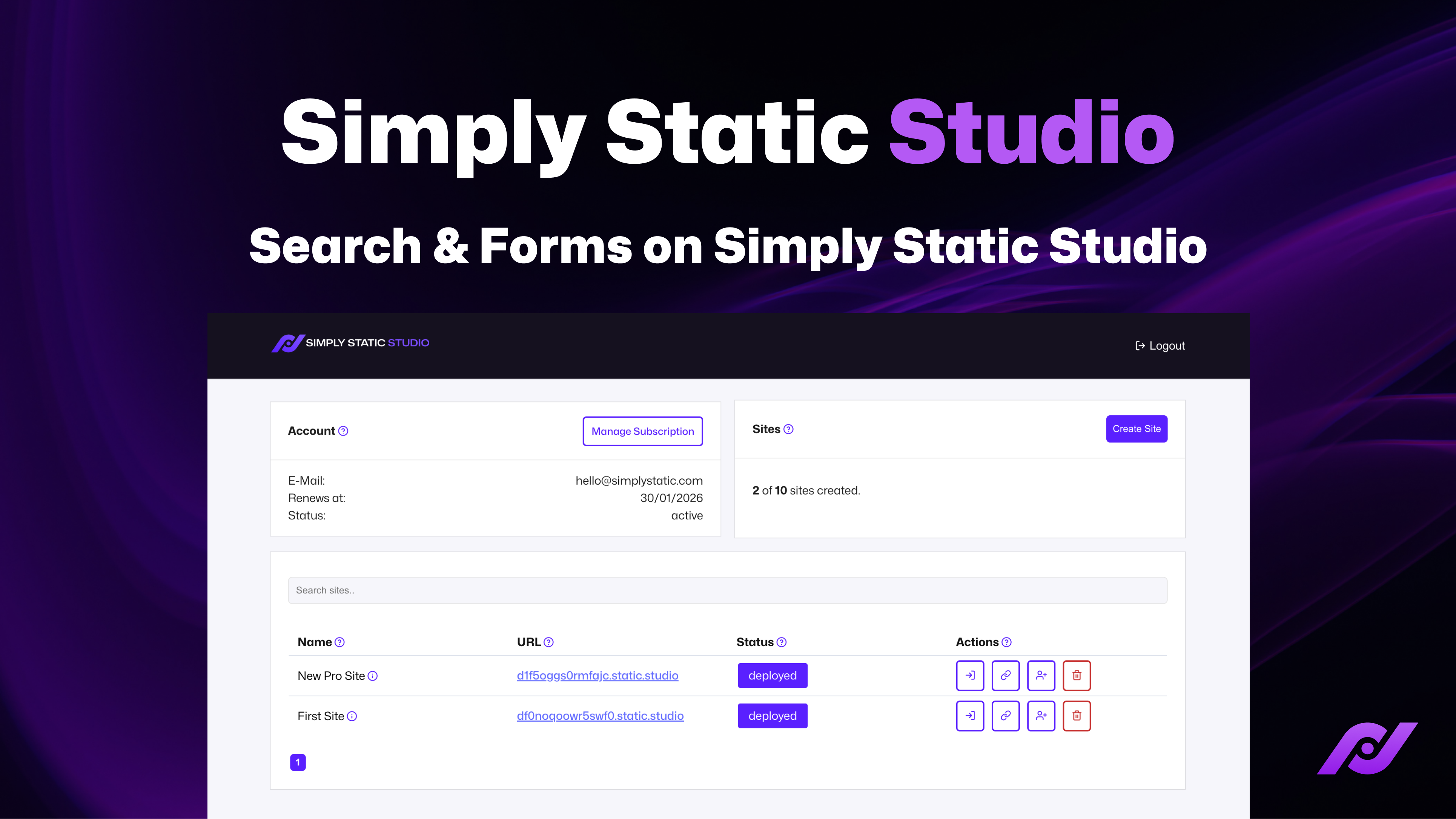 How to Use Forms and Search with a Static Website