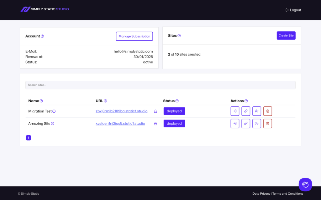 Simply Static Studio - Challenges of a hosting business 2