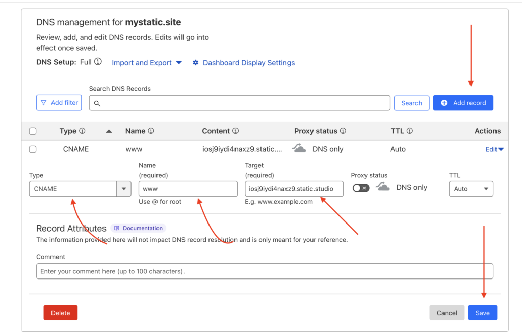 How to Make Your Static Site Live: Domains, URLs, and More 13 clouflare dns