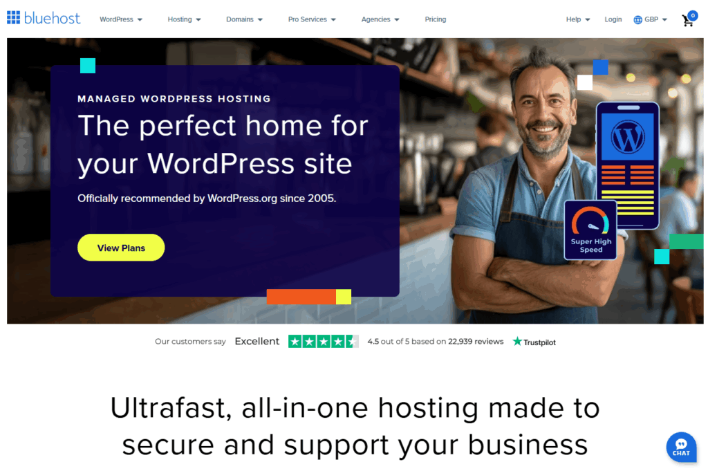 bluehost managed wordpress hosting