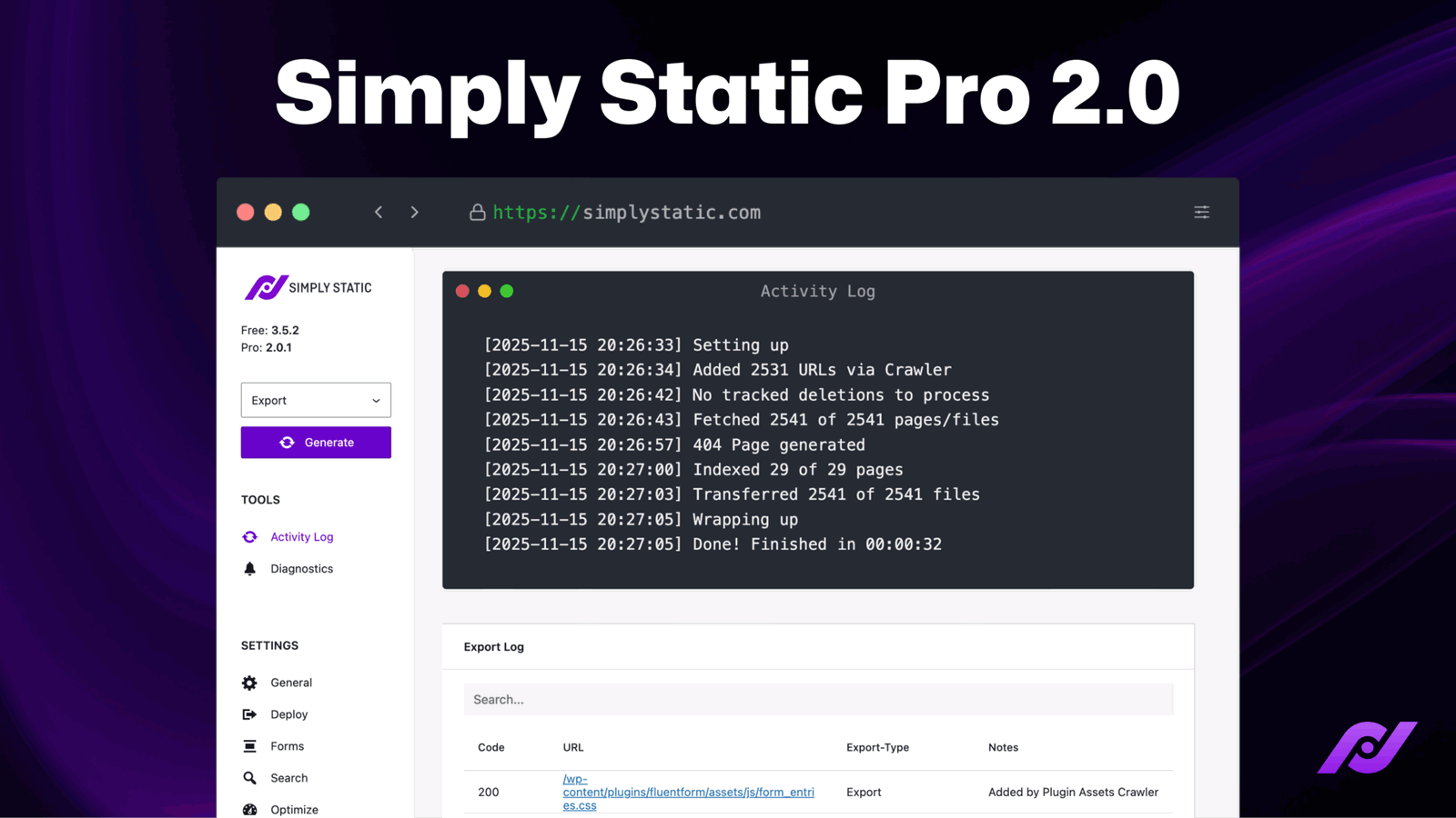 Simply Static Pro 2.0 - Simply Static
