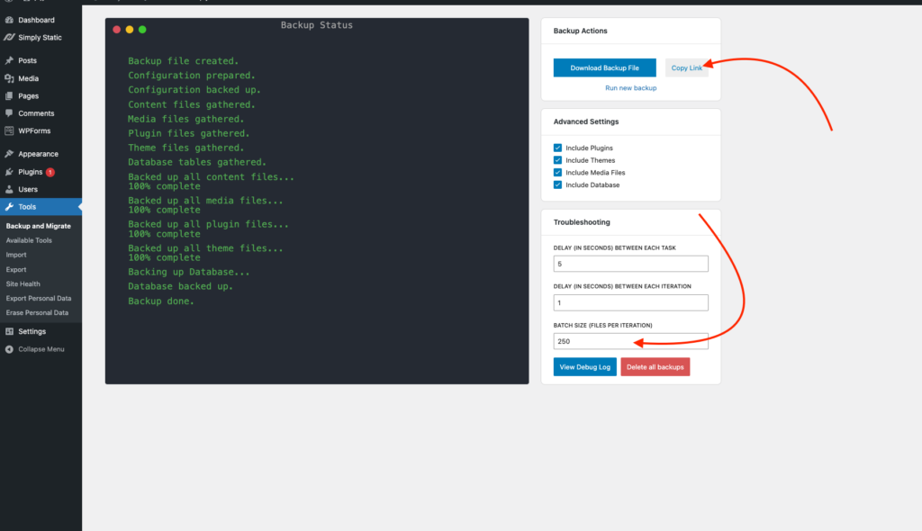 Static Studio - Domains, Logs and Import Links 7