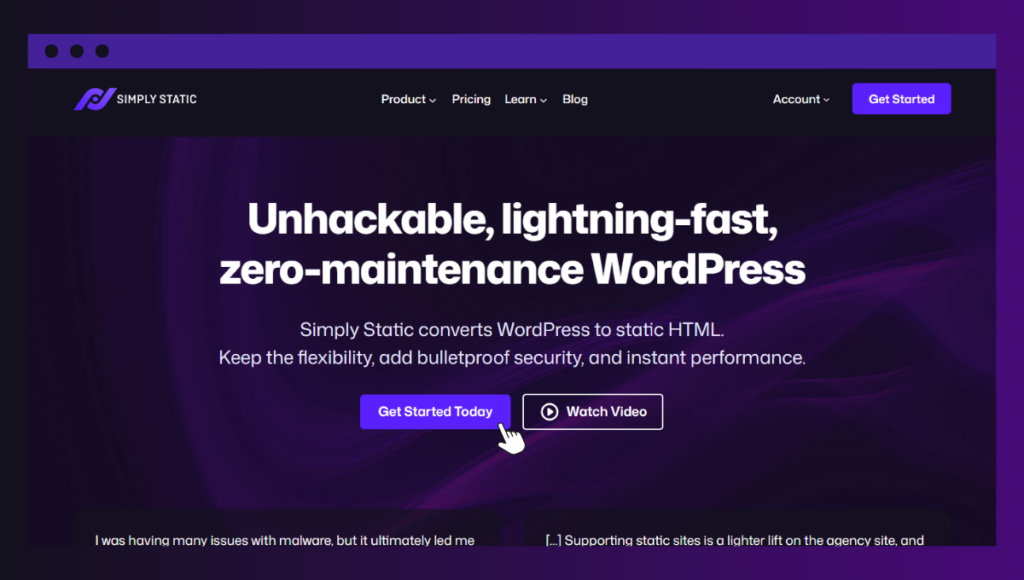 WordPress Alternatives That Don't Mean Starting Over 28 simply static studio