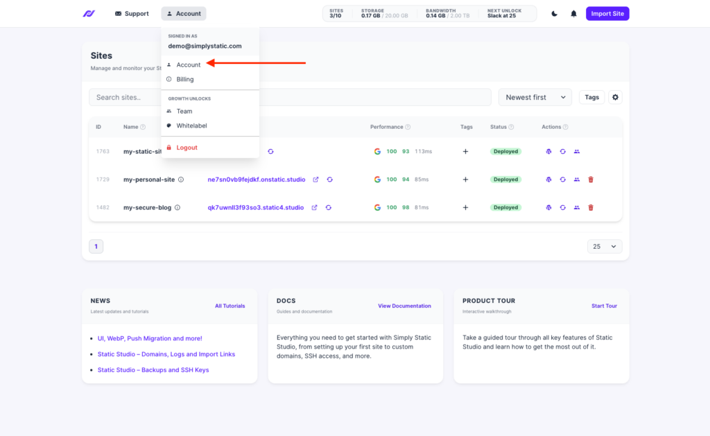 Web Security Best Practices for Site Owners 19 static hosting